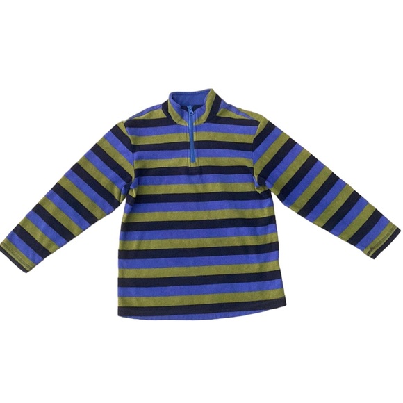 Hanna Andersson Stripe Pullover Fleece Sweater - Picture 2 of 8